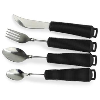 Besteck-Set 4-teilig, schwarz
